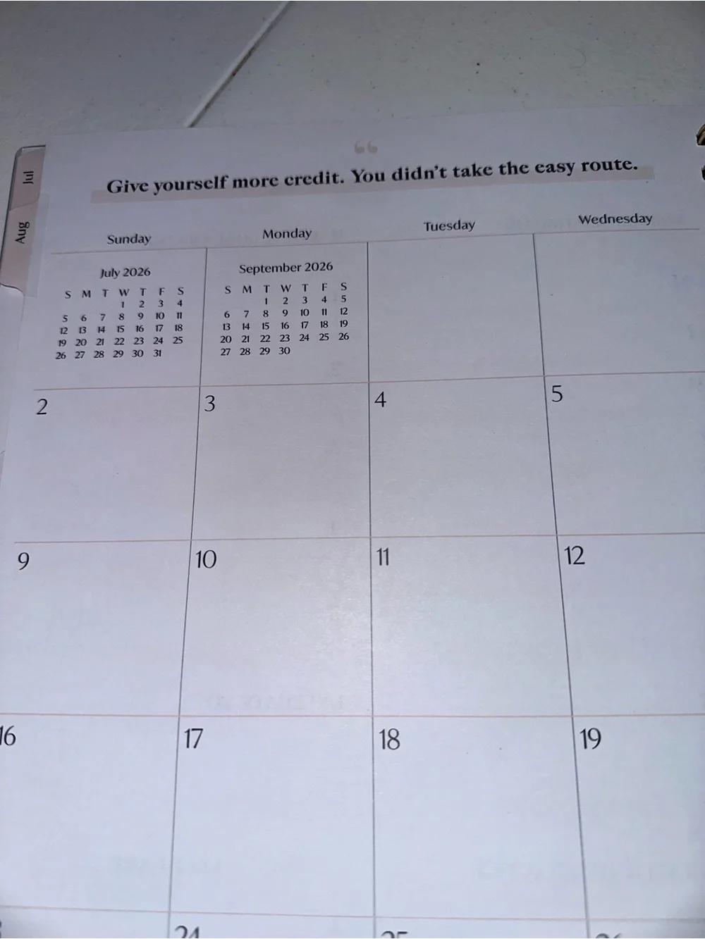 Boosbabe 26/27  Weekly Planner - Spiral Bound Home Office Organizer